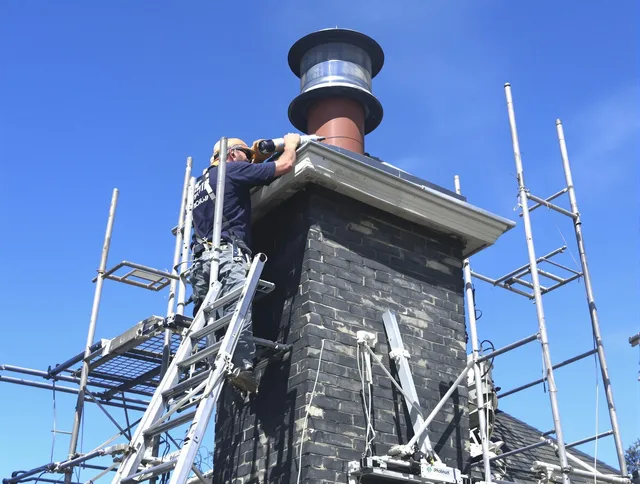 Sturdy chimney crown finished by New Fairfield Chimney Sweep in New Fairfield, CT