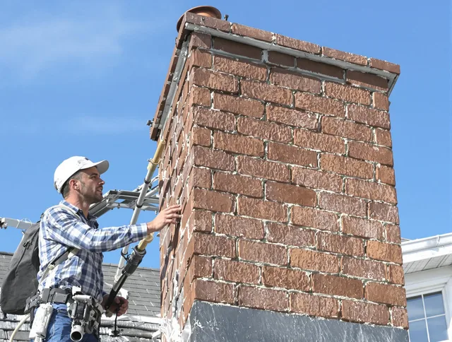 Brickwork for a chimney rebuild by New Fairfield Chimney Sweep in New Fairfield, CT