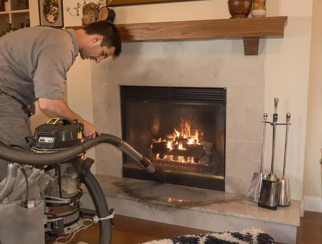 Routine fireplace upkeep by New Fairfield Chimney Sweep in New Fairfield, CT