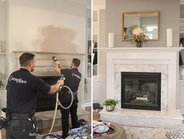 Professional soot removal by New Fairfield Chimney Sweep team in New Fairfield, CT